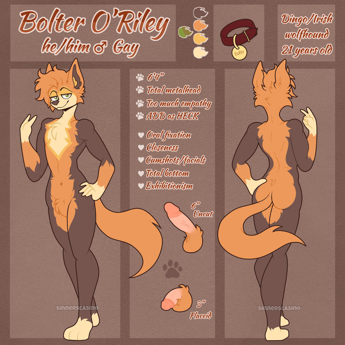 front/back reference sheet + extras